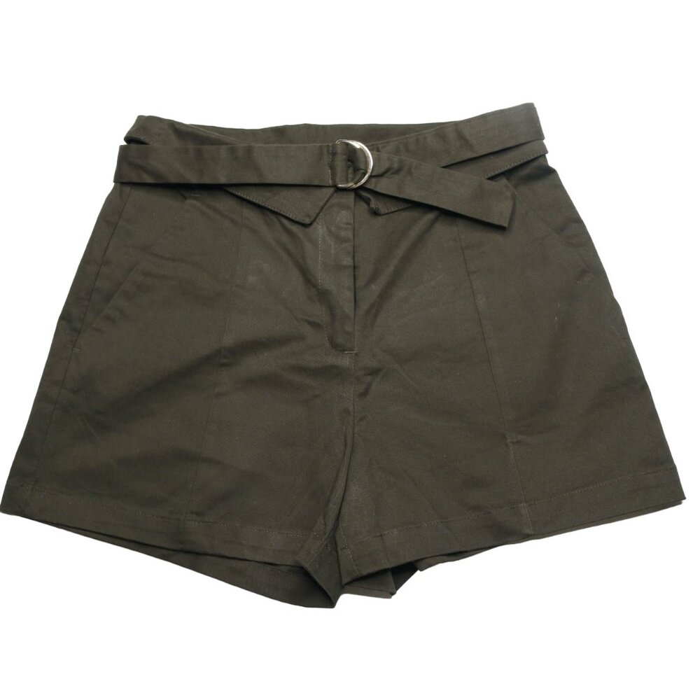 Dynamite Short with Belt in Moss Green, size Small